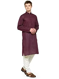 R VASUDEV Solid Cotton Kurta Churidhar set for mens-thumb1