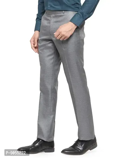 RG DESIGNERS Men Light Grey Pencil Slim Fit Formal Trousers_RGDSSCJio1_LightGrey-38-thumb3