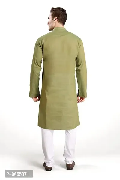 R VASUDEV Solid Cotton Kurta Churidhar set for mens-thumb4