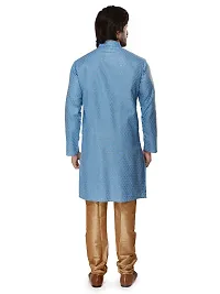 RG Designers Doted Kurta Set for mens-thumb1