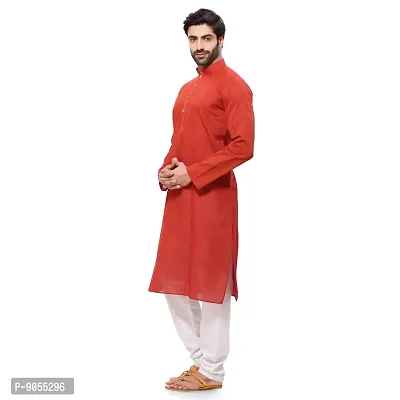 RG DESIGNERS Men's Cotton Blend Classic Kurta (Handloom)-thumb2