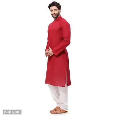 RG DESIGNERS Men's Cotton Blend Classic Kurta (Handloom)-thumb2