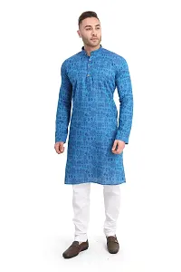 RG Designers Printed Cotton Kurta set For mens-thumb2