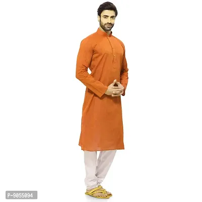 RG DESIGNERS Men's Cotton Blend Classic Kurta (Handloom)-thumb2