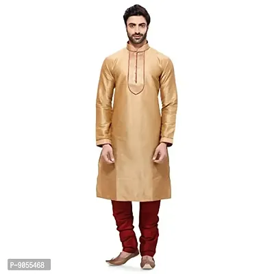 R VASUDEV Art Silk Kurta Churidhar set for mens