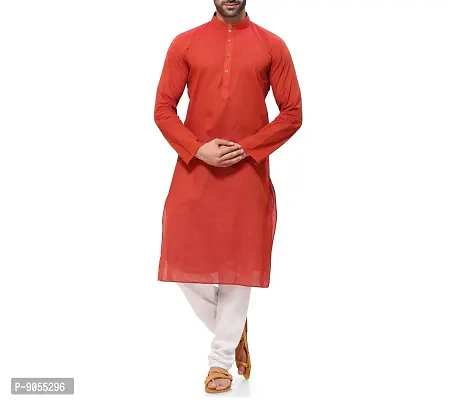 RG DESIGNERS Men's Cotton Blend Classic Kurta (Handloom)