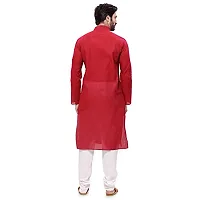 R VASUDEV Solid Cotton Kurta Churidhar set for mens-thumb3