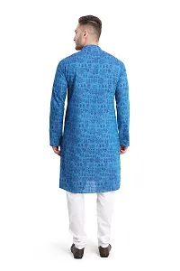 RG Designers Printed Cotton Kurta set For mens-thumb1