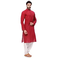 RG DESIGNERS Men's Cotton Blend Classic Kurta (Handloom)-thumb3