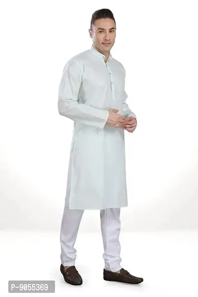 R Vasudev Linen Look Kurta Set For Mens-thumb3