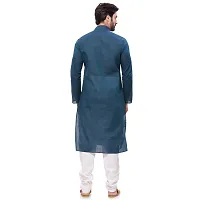 RG DESIGNERS Men's Cotton Blend Classic Kurta (Handloom)-thumb2