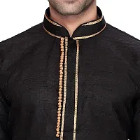 RG Designers Self Textured Kurta Set For Mens-thumb4