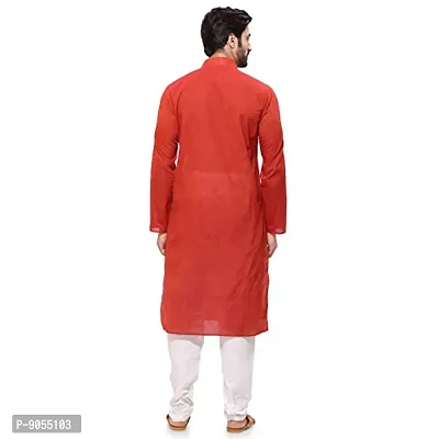 R VASUDEV Solid Cotton Kurta Churidhar set for mens-thumb4