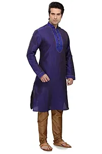 R VASUDEV Art Silk Kurta Churidhar set for mens-thumb1