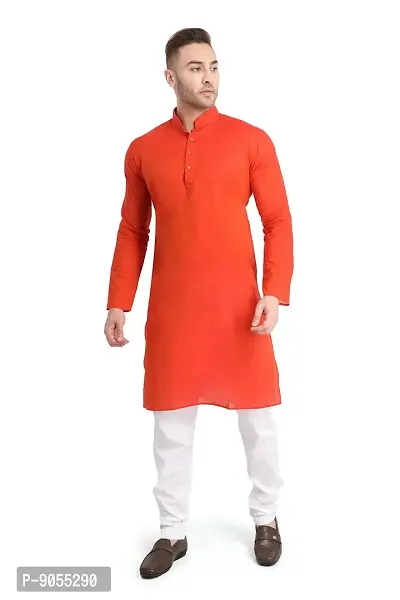 RG DESIGNERS Men's Cotton Blend Classic Kurta (Handloom)