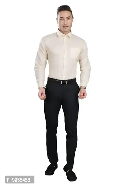 R VASUDEV Slim Fit Solid Formal Shirt for Mens