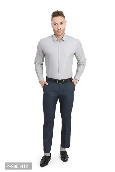 R VASUDEV Slim Fit Solid Formal Shirt for Mens