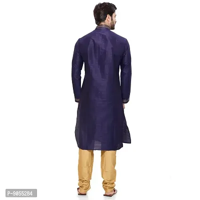 RG Designers Men's Voilet Kurta Pyjama-thumb3