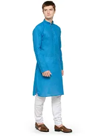 RG DESIGNERS Men's Cotton Blend Classic Kurta (Handloom)-thumb1