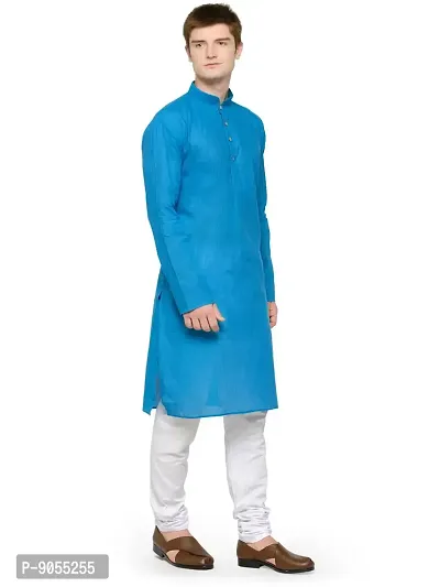 RG DESIGNERS Men's Cotton Blend Classic Kurta (Handloom)-thumb2