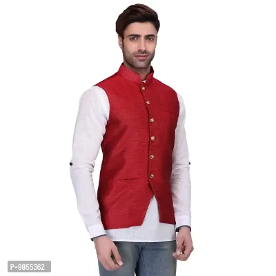 RG Designers Men's Sleeveless Nehru Jacket-thumb3