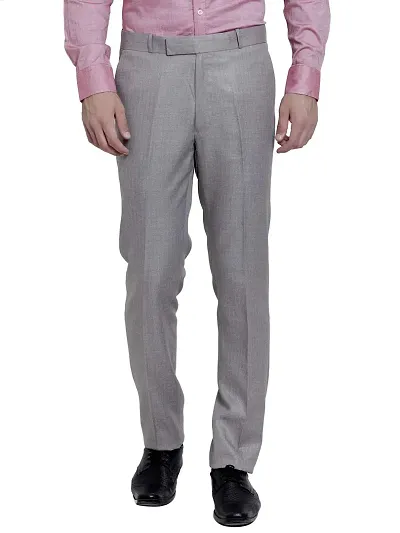 RG DESIGNERS Slim Fit Poly Formal Trouser for Men