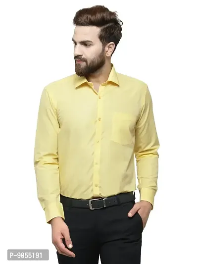 RG DESIGNERS Solid Slim Fit Full Sleeve Cotton Formal Shirt