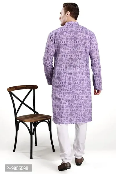 RG Designers Printed Cotton Kurta set For mens-thumb4