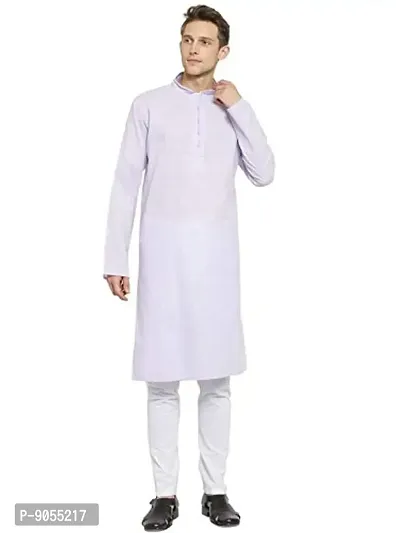 RG Designers Plain Cotton Linen Kurta Pyjama Set for Men