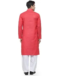 RG DESIGNERS Men's Cotton Kurta and Pyjama Set (Dark Carrot, 38)-thumb3