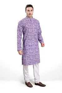 RG Designers Printed Cotton Kurta set For mens-thumb1