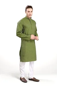 R Vasudev Jacquard Textured Kurta Set For Mens-thumb1