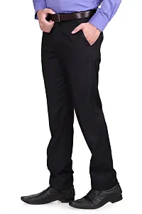 RG DESIGNERS Navy Slim Fit Men's Formal Trousers DN1000-thumb1