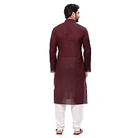 R VASUDEV Solid Cotton Kurta Churidhar set for mens-thumb3