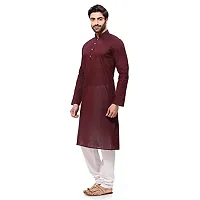 R VASUDEV Solid Cotton Kurta Churidhar set for mens-thumb2