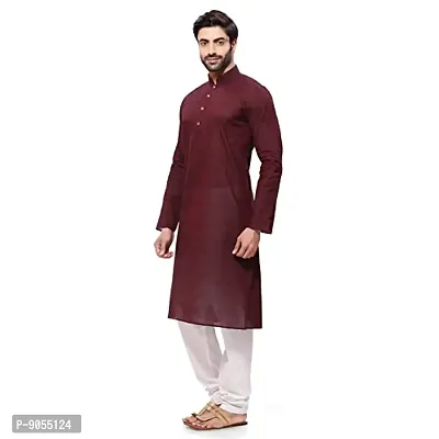 R VASUDEV Solid Cotton Kurta Churidhar set for mens-thumb3