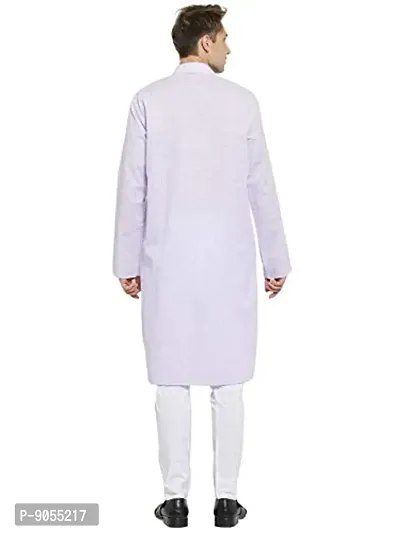 RG Designers Plain Cotton Linen Kurta Pyjama Set for Men-thumb5