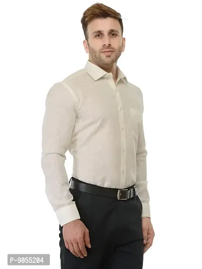 RG DESIGNERS Solid Slim Fit Formal Shirt-thumb2