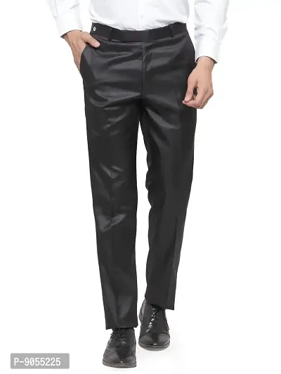 RG DESIGNERS Men Black Pencil Slim Fit Formal Trousers_RGDSSCNatureCare4_Black-34