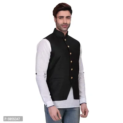RG Designers Men's Sleeveless Nehru Jacket-thumb3
