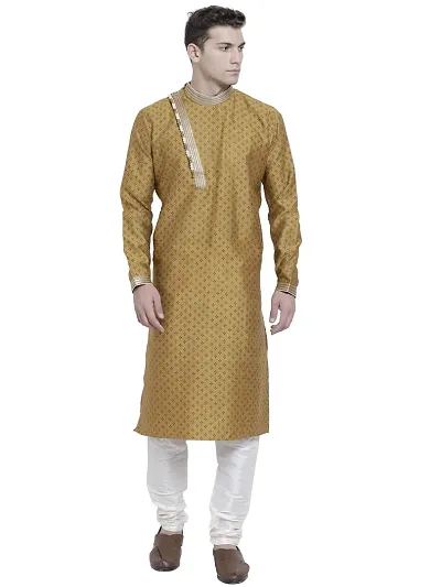 RG DESIGNERS Self Designed Kurta Pyjama Set for Men