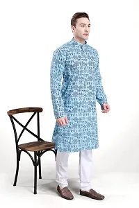 R VASUDEV Warli Print Kurta Churidhar set for mens-thumb1