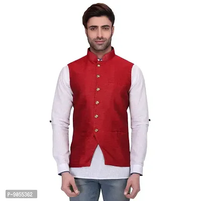 RG Designers Men's Sleeveless Nehru Jacket-thumb0