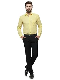 RG DESIGNERS Solid Slim Fit Full Sleeve Cotton Formal Shirt-thumb4