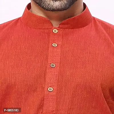 R VASUDEV Solid Cotton Kurta Churidhar set for mens-thumb5