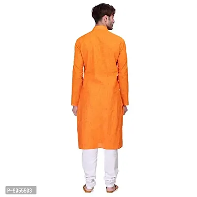 R VASUDEV Self Print Cotton Kurta Churidhar set for mens-thumb4