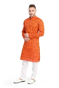 RG Designers Printed Cotton Kurta set For mens-thumb3