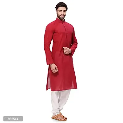 R VASUDEV Solid Cotton Kurta Churidhar set for mens-thumb2