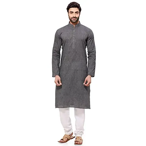 R VASUDEV Solid Kurta Churidhar set for mens