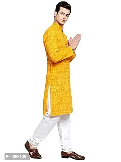 RG Designers Printed Cotton Kurta set For mens-thumb2